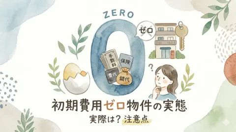 初期費用ゼロイメージイラスト