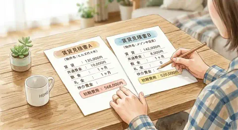 見積書比較イメージ