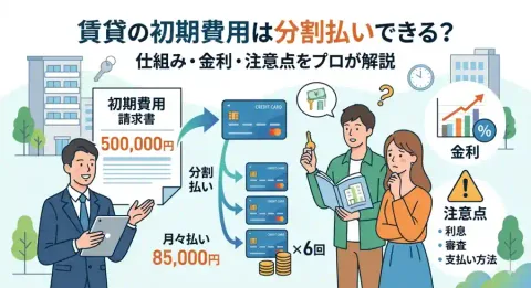 賃貸の初期費用を分割払いで支払う方法