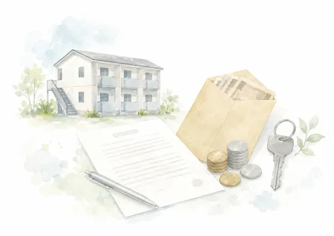 敷金・保証金の償却イメージ