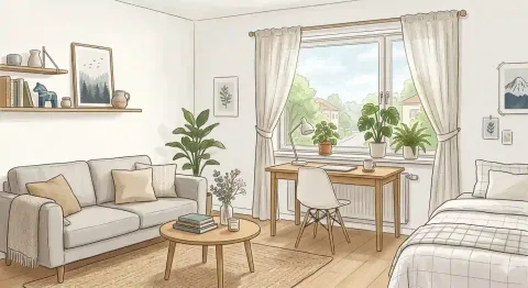 北向き部屋のイメージ