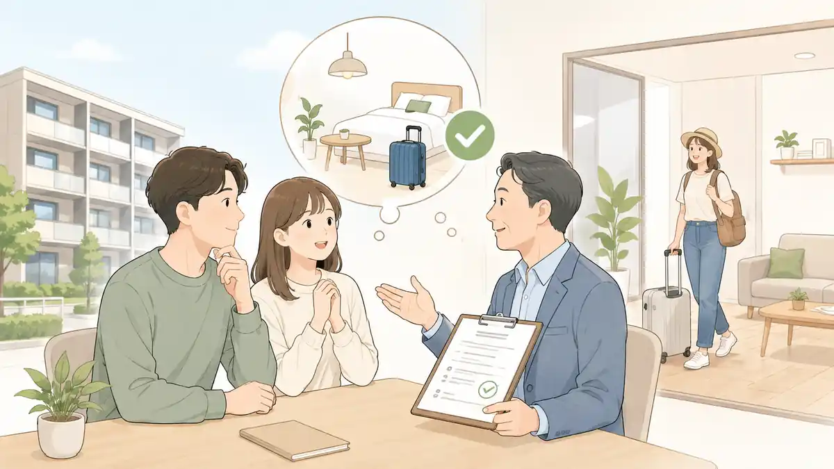 賃貸物件で民泊利用はできないことを解説するイメージ