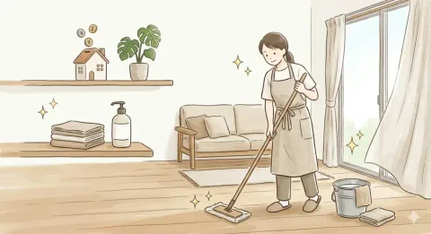 賃貸のルームクリーニングイメージ画像