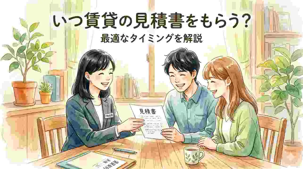 賃貸の見積書を渡す