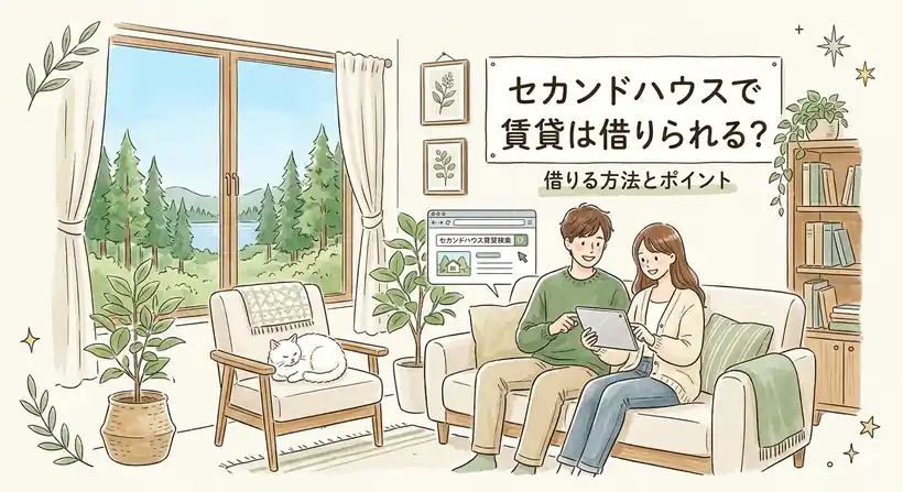 セカンドハウスとして賃貸を借りる方法を解説するイメージ